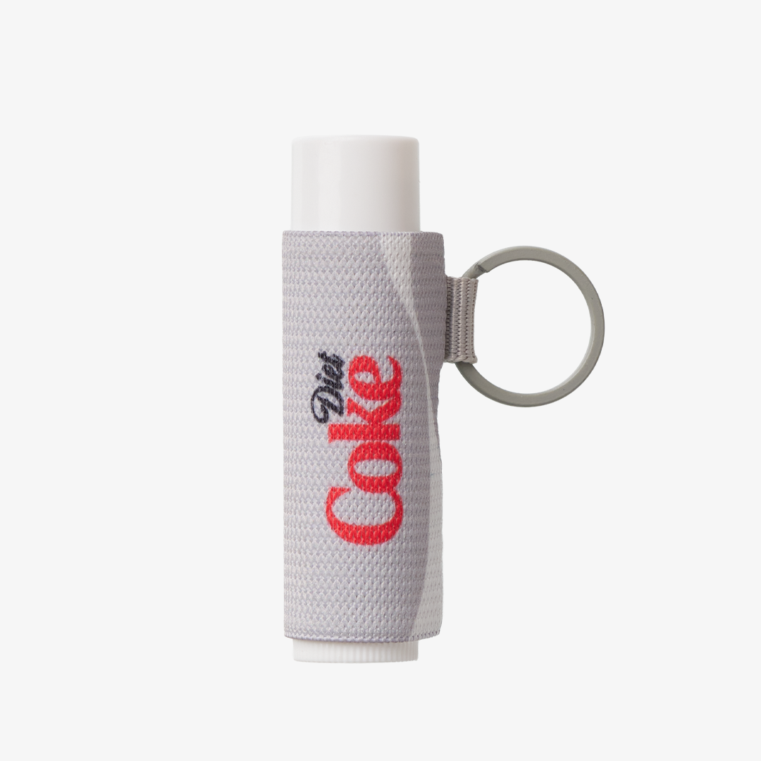 Diet Coke Logo - Chapstick Holder Keychain