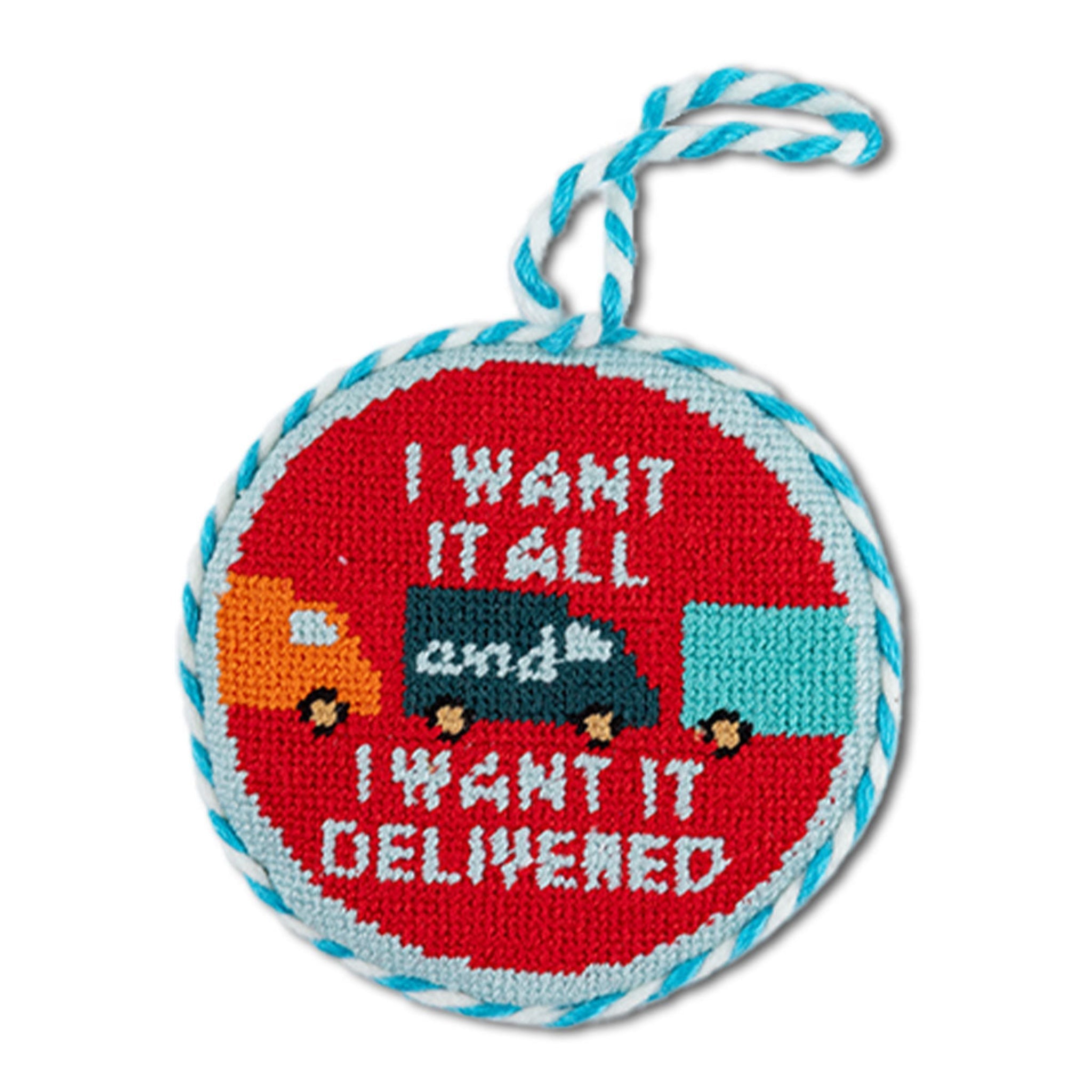 Needlepoint Ornament - Delivered
