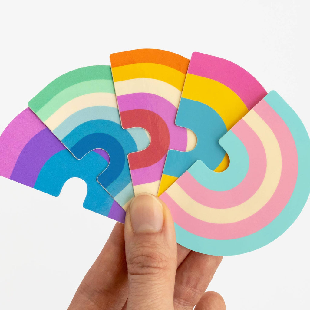 Get ready to show off your pride with these Retro Style Gay (MLM) Rainbow Stickers! Made with durable vinyl, these stickers are perfect for decorating laptops, water bottles, and more. Show your support for the gay community with this fun and colorful accessory.  Size: 2.75"
