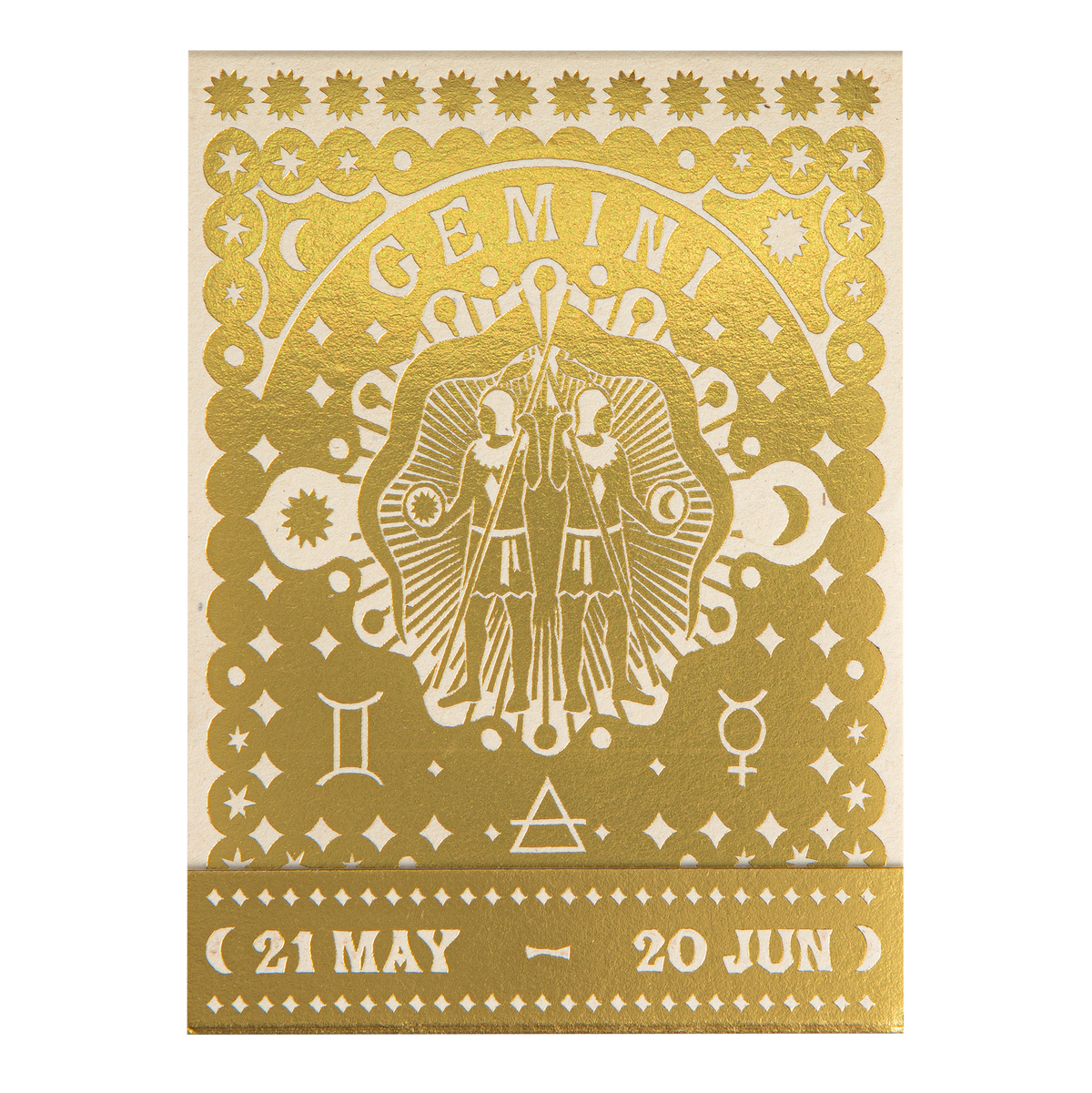 Gemini Zodiac Matchbook