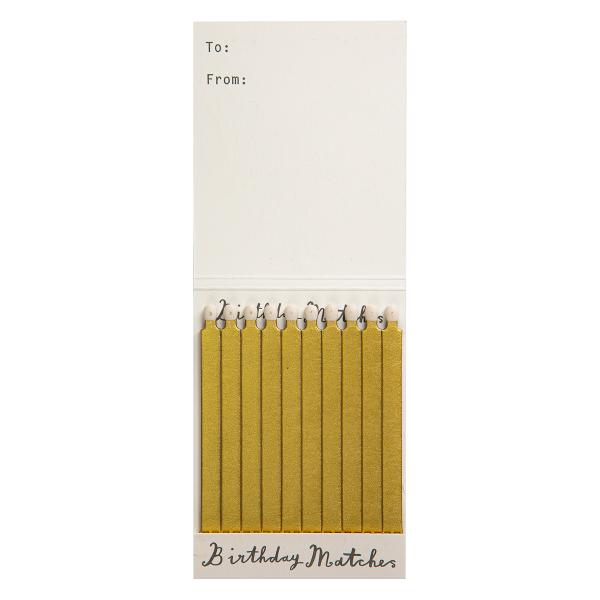 Birthday Cake Matchbook