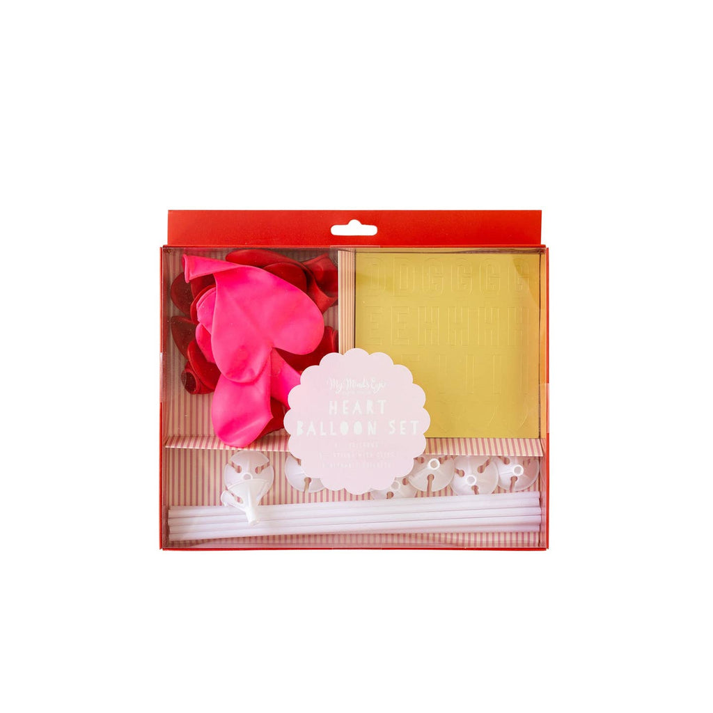 Brighten up your Valentine's Day with this Hearts Balloon Set! Customize your balloons with the included stickers for a sweet and boujee look. Don't forget to take lots of pics!