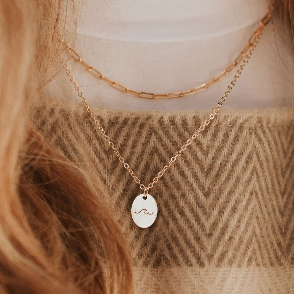 Pacific Wave Necklace - Mauve Jewelry Co.