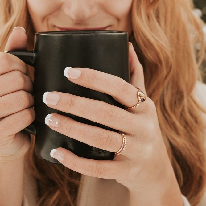 Micah Gold Filled Stacking Ring - Mauve Jewelry Co.