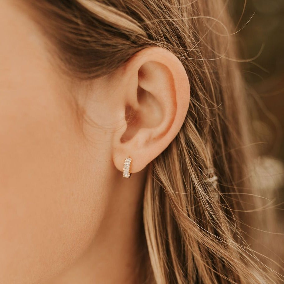 Ivy Diamond Hoops  - Mauve Jewelry Co.