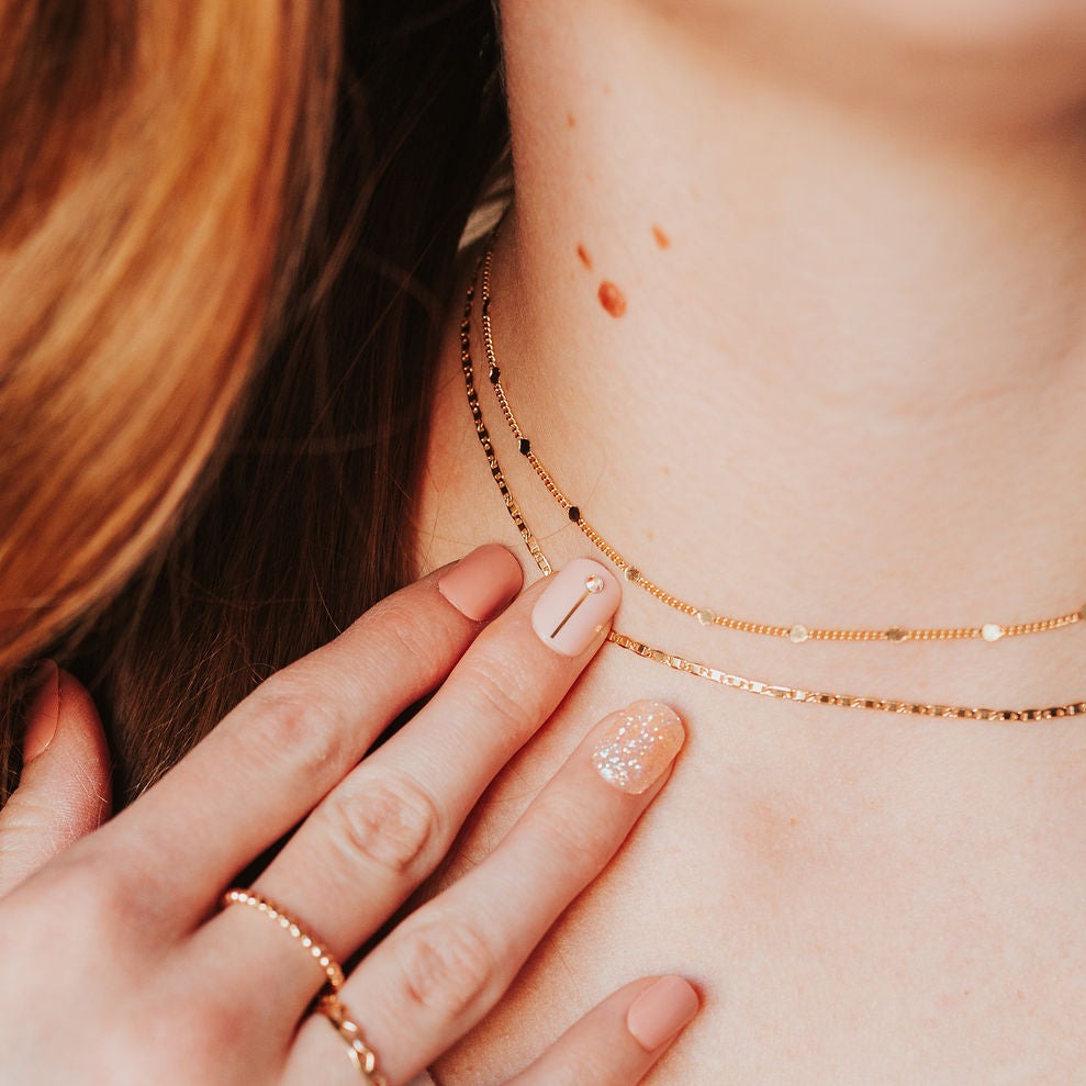Nora Gold Filled Necklace - Mauve Jewelry Co.