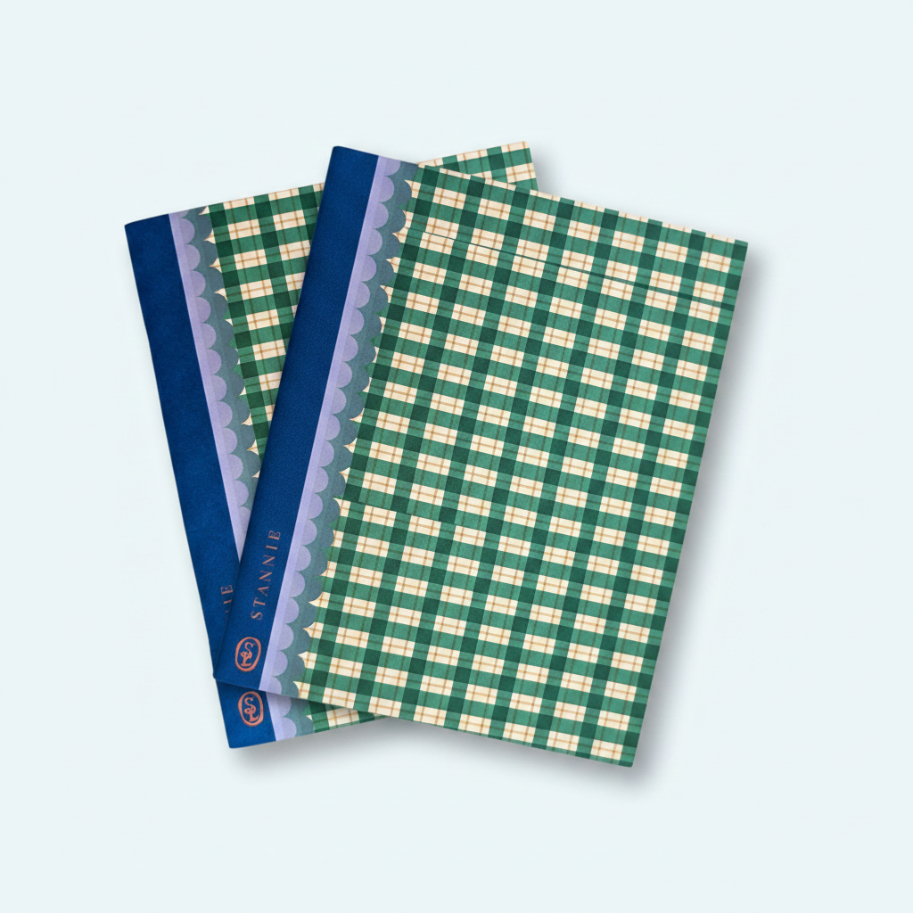 Perfectly petite companion for your musings and mid-day meanderings. These treasures measure 4.25" x 5.5" and are the perfect size for tucking into a bag or keeping on a nightstand for whenever inspiration strikes. Whether you are gifting them to a friend or keeping them for your own calm, slow moments of creativity, these notebooks are a delightful addition to any desk or shop collection.
