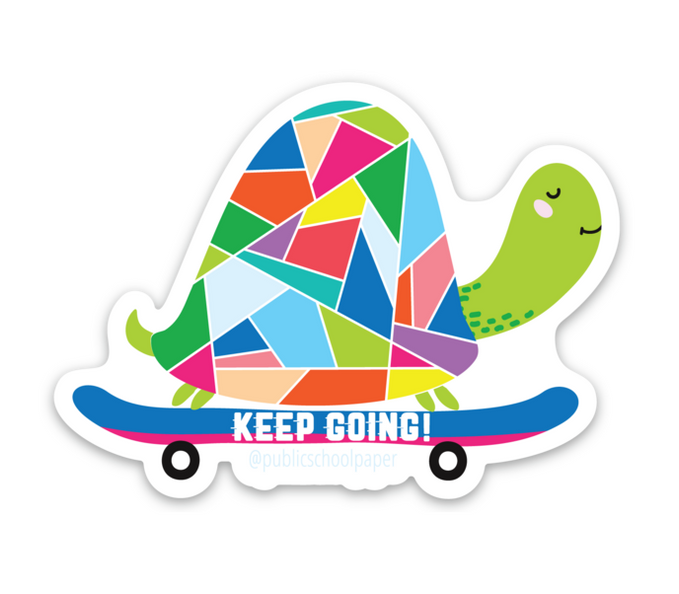 Keep Going Vinyl Sticker- Public School Paper Co.