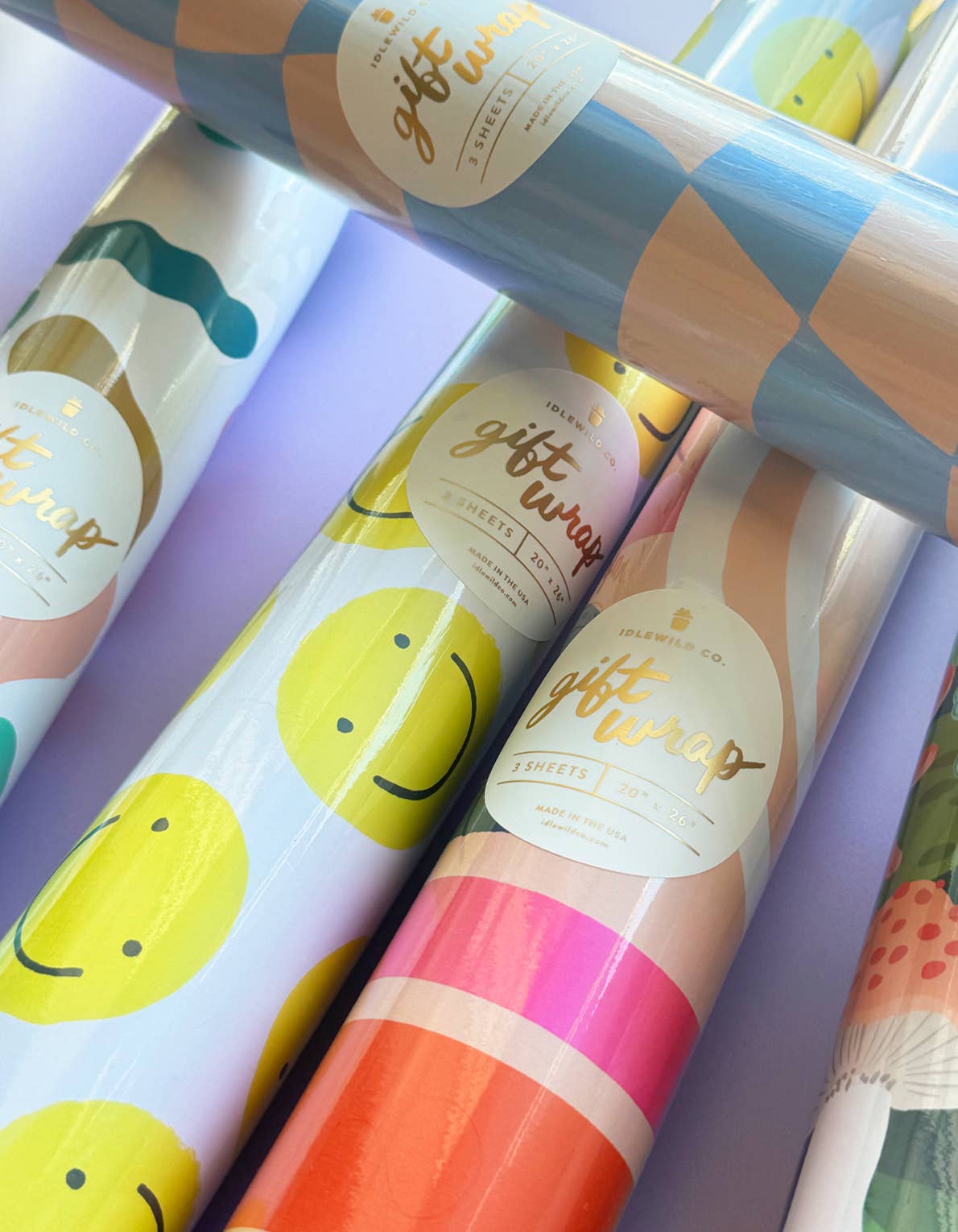 Color Blobs Gift Wrap - Roll of 3