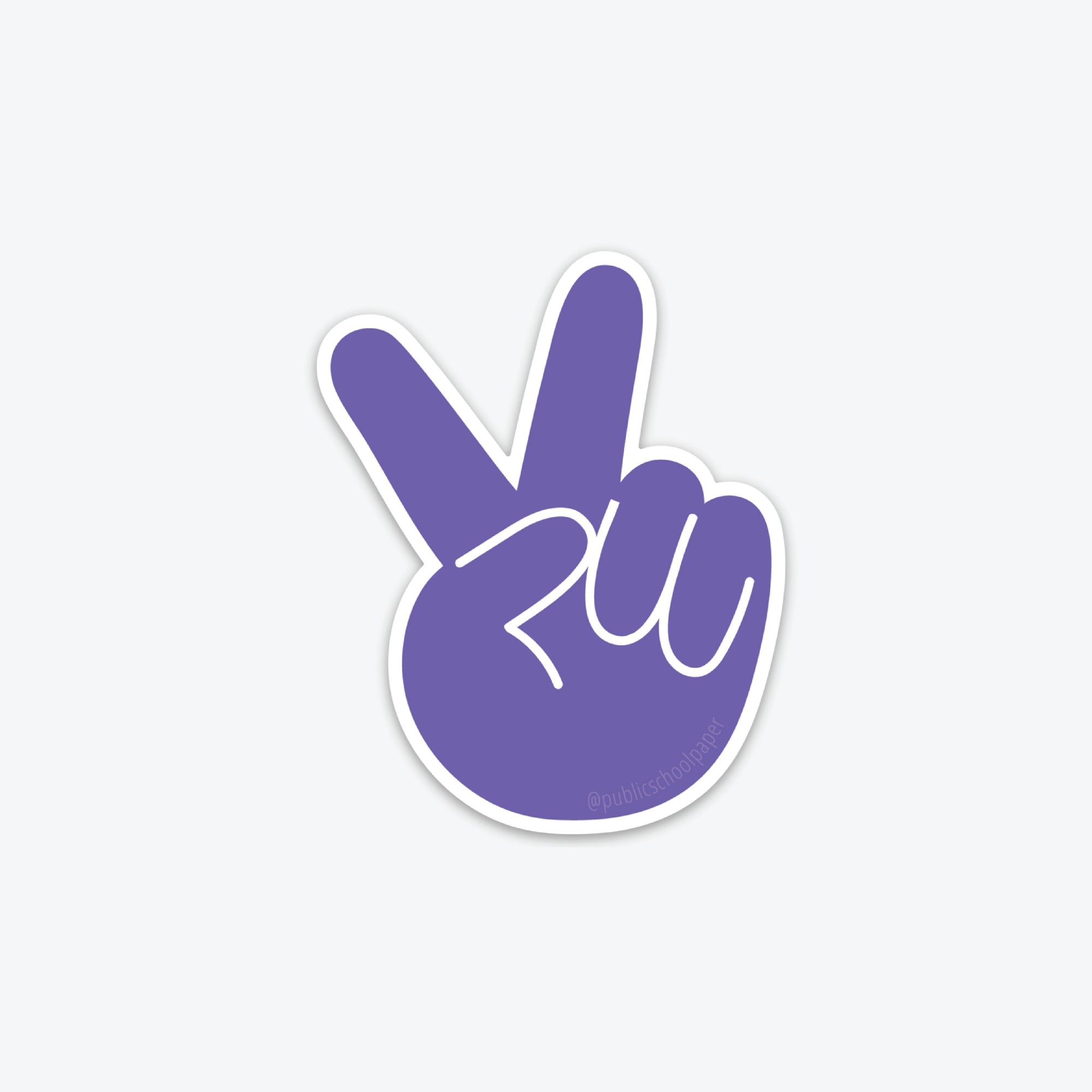 Peace Fingers Sticker