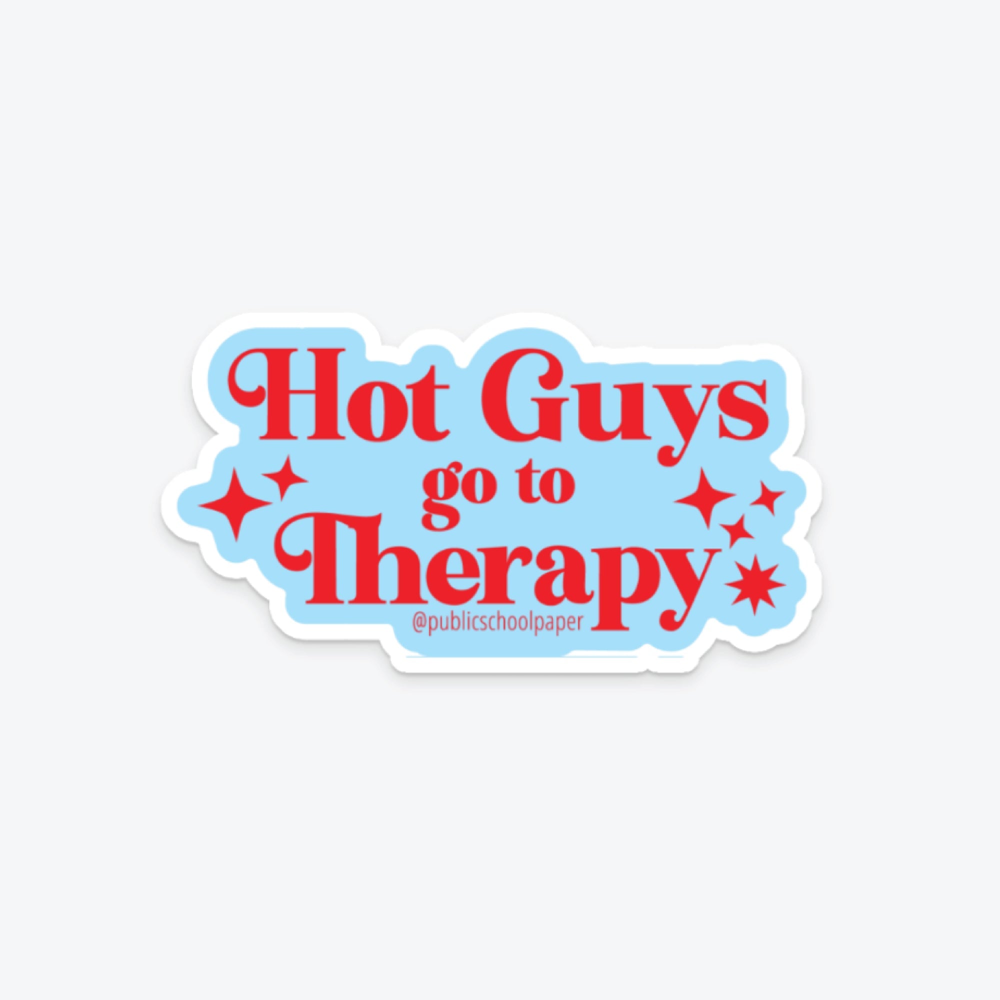 Hot Guys Therapy Sticker