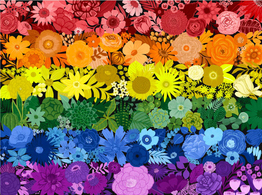 Rainbow Garden 1000 Piece Puzzle