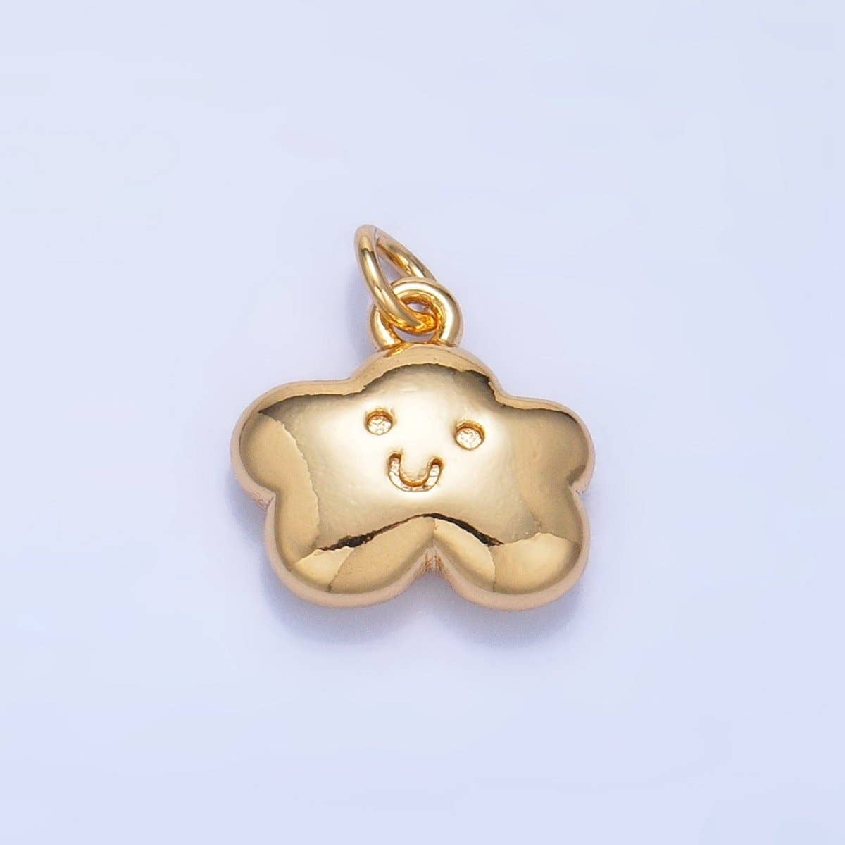 Smiley Face Cloud Charm