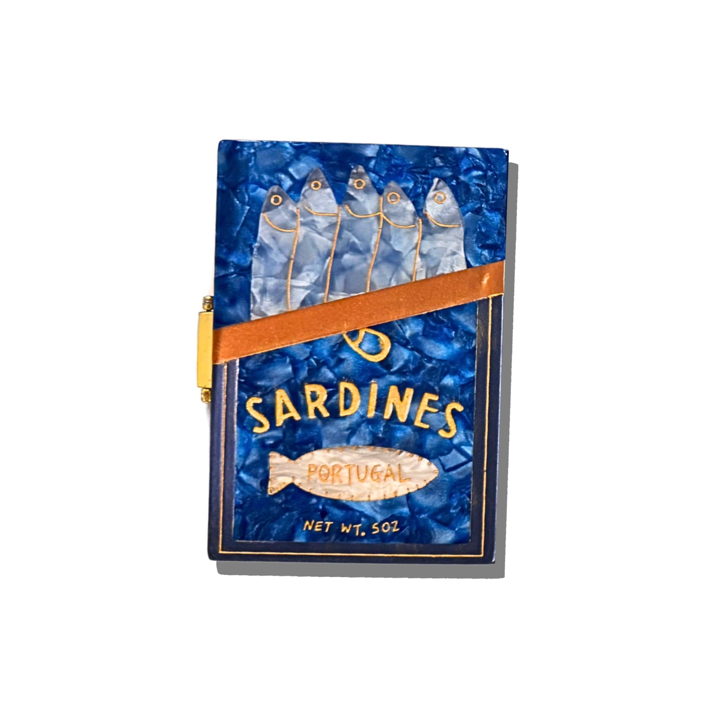 Hand-painted Sardines Daily Ritual Pill Case