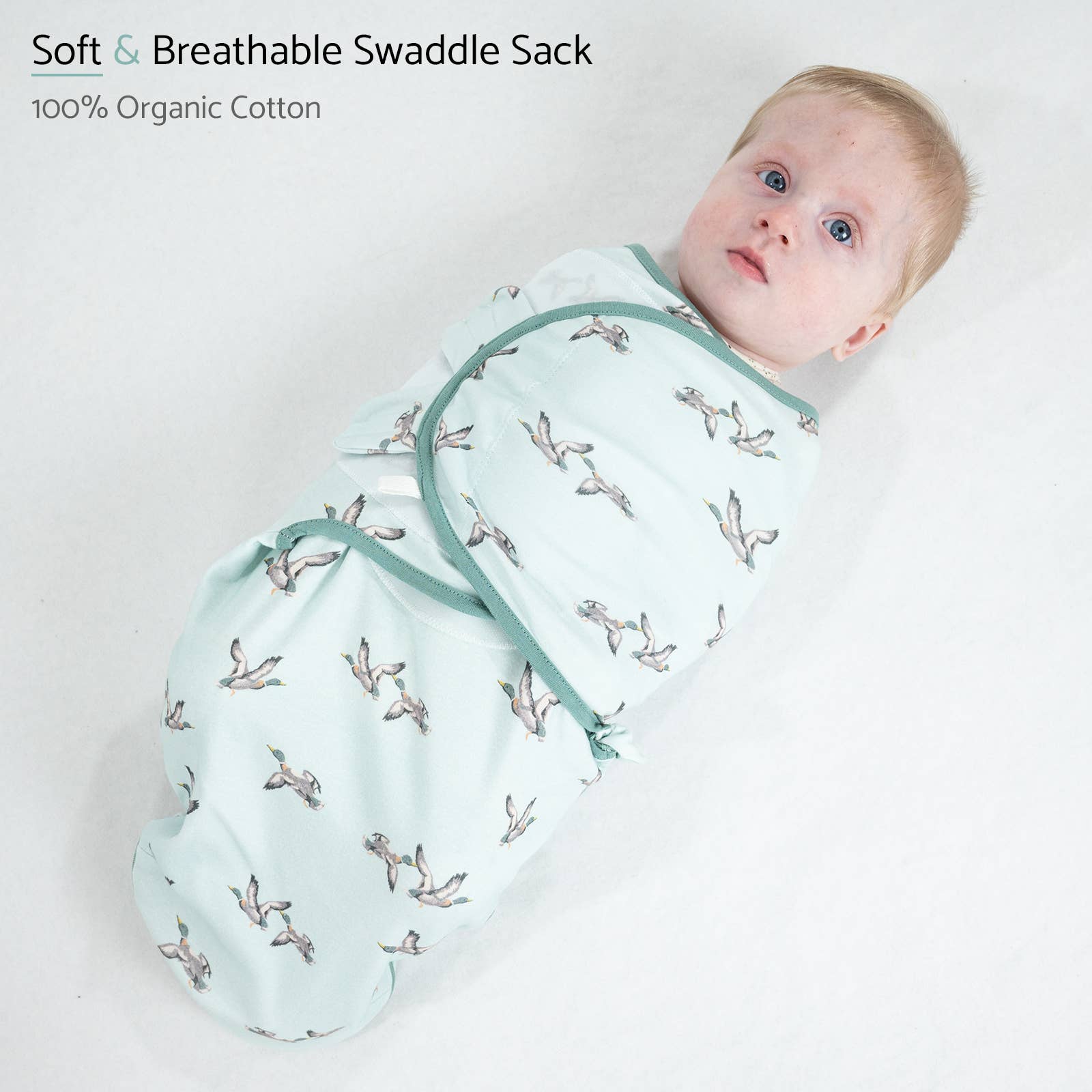 Quacking'up Baby Sleep Swaddle - 100% Organic Cotton