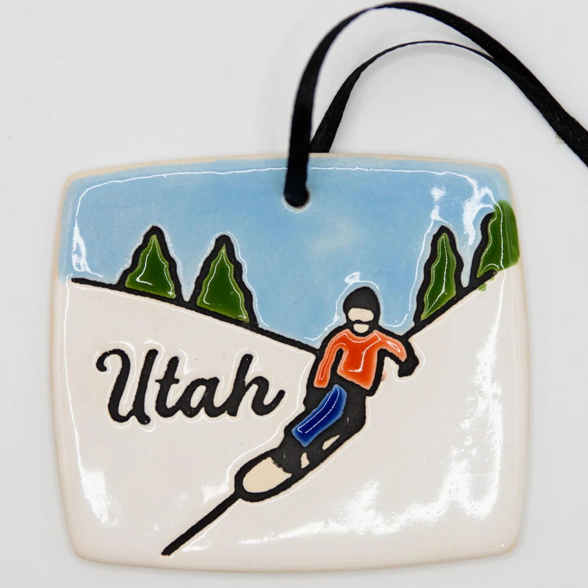 Utah Snowboarder Ornament