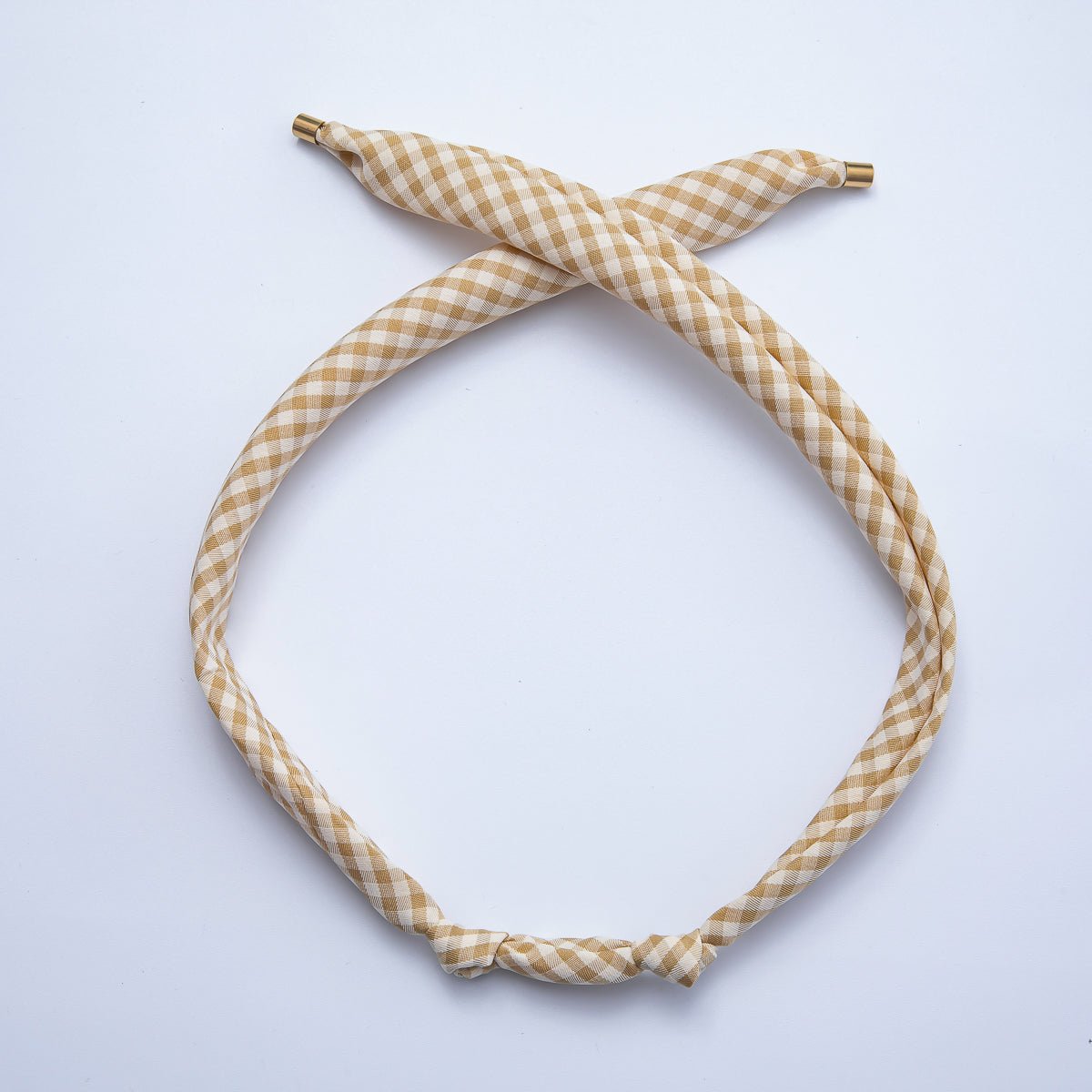 Gingham Bandana Scarf Necklace