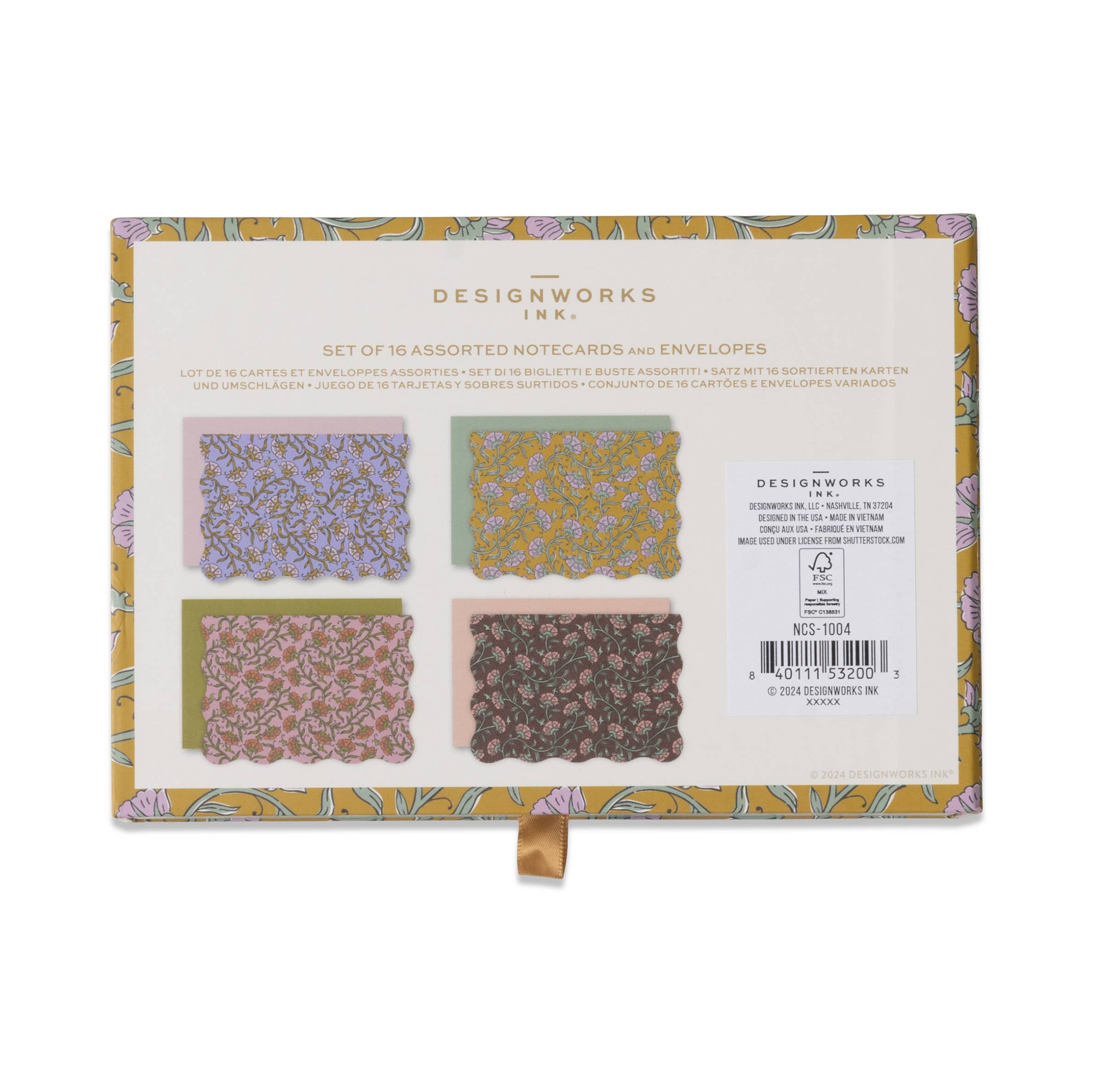 Vintage Floral Notecards - Set Of 16 Assorted