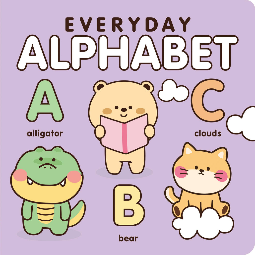 7 Cats Press Get ready to learn the alphabet with these adorable animals in the popular kawaii art style. A bear with balloons, a hedgehog with a hat, and a giraffe with gifts are just some of the entertaining images that will delight babies and toddlers as they learn their letters. Board Book 14pgs Alphabet/Letters
