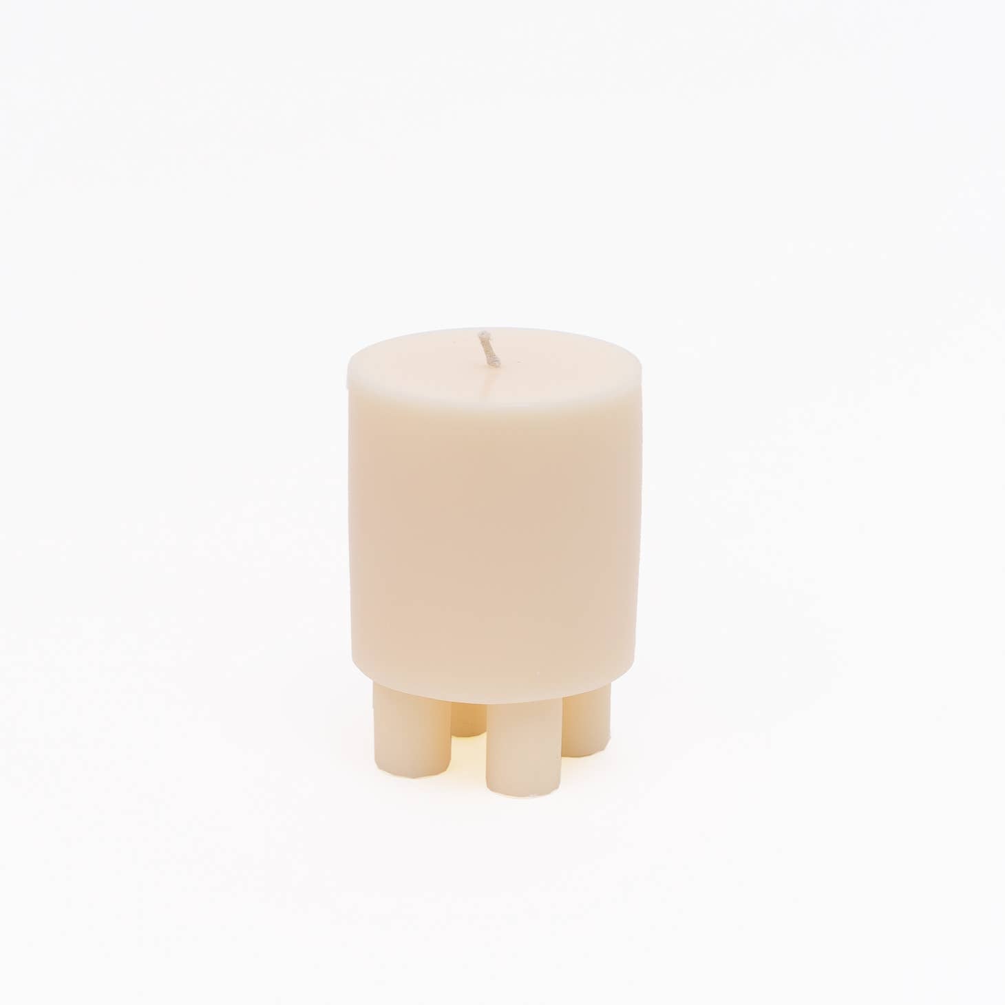 Stack Candles Prop - Pearl White