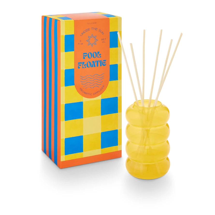 Diffuser Fragrance

A dip in the deep end with salty pool water, a hint of sunny vinyl, and banana SPF