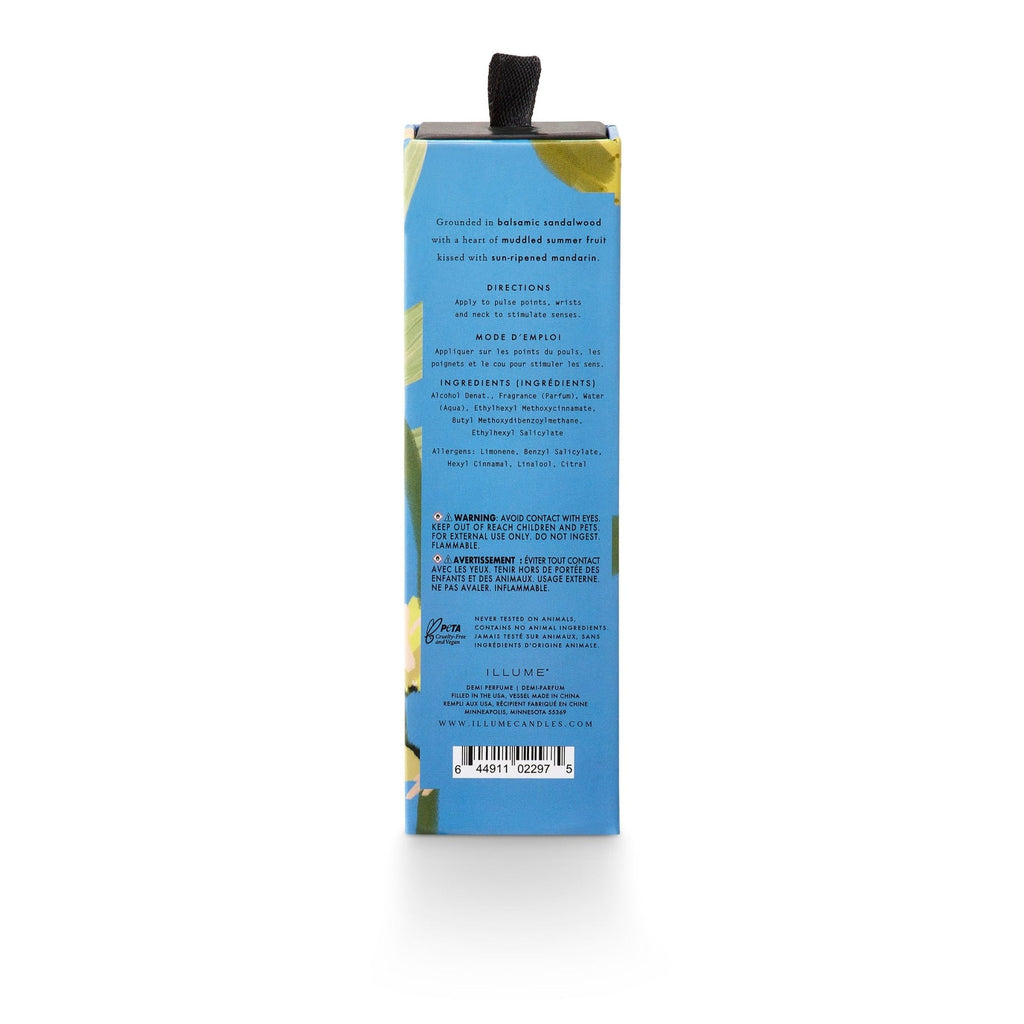 Perfume Spray Fragrance

Grounded in balsamic sandalwood, with a heart of muddled summer fruit, and kissed with sun-ripened mandarin