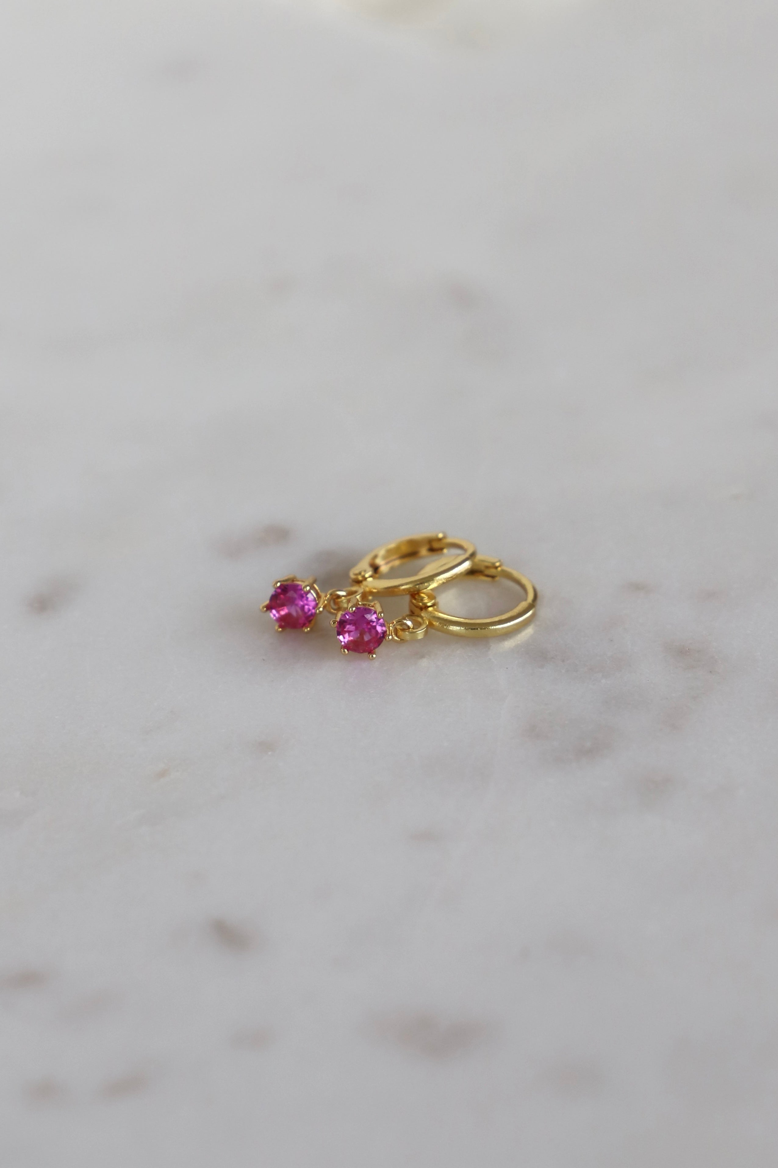 ROUND BIRTHSTONE HUGGIES