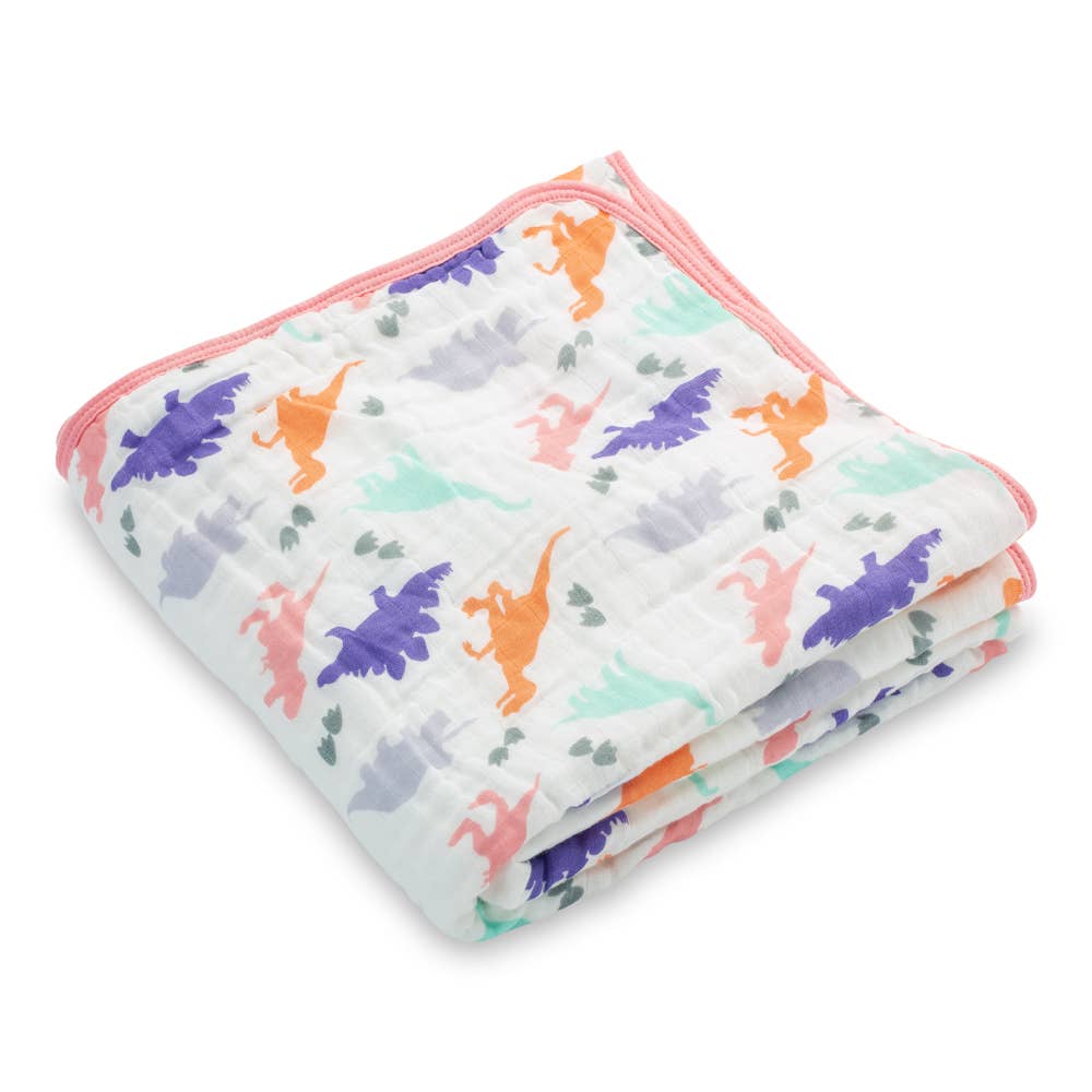 Dino Baby Toddler Muslin Blanket