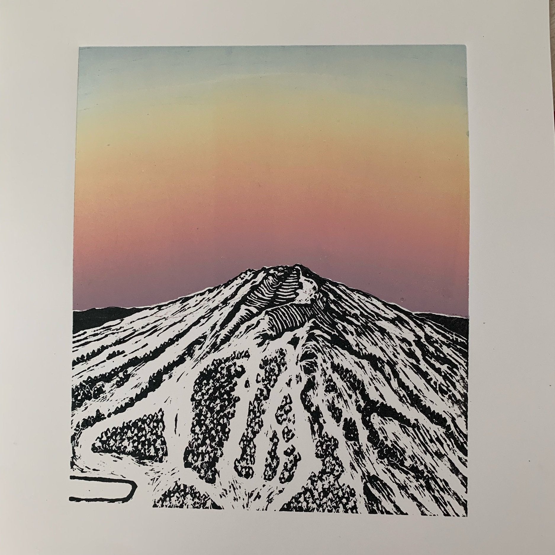 Mt Bachelor Print - Dusk