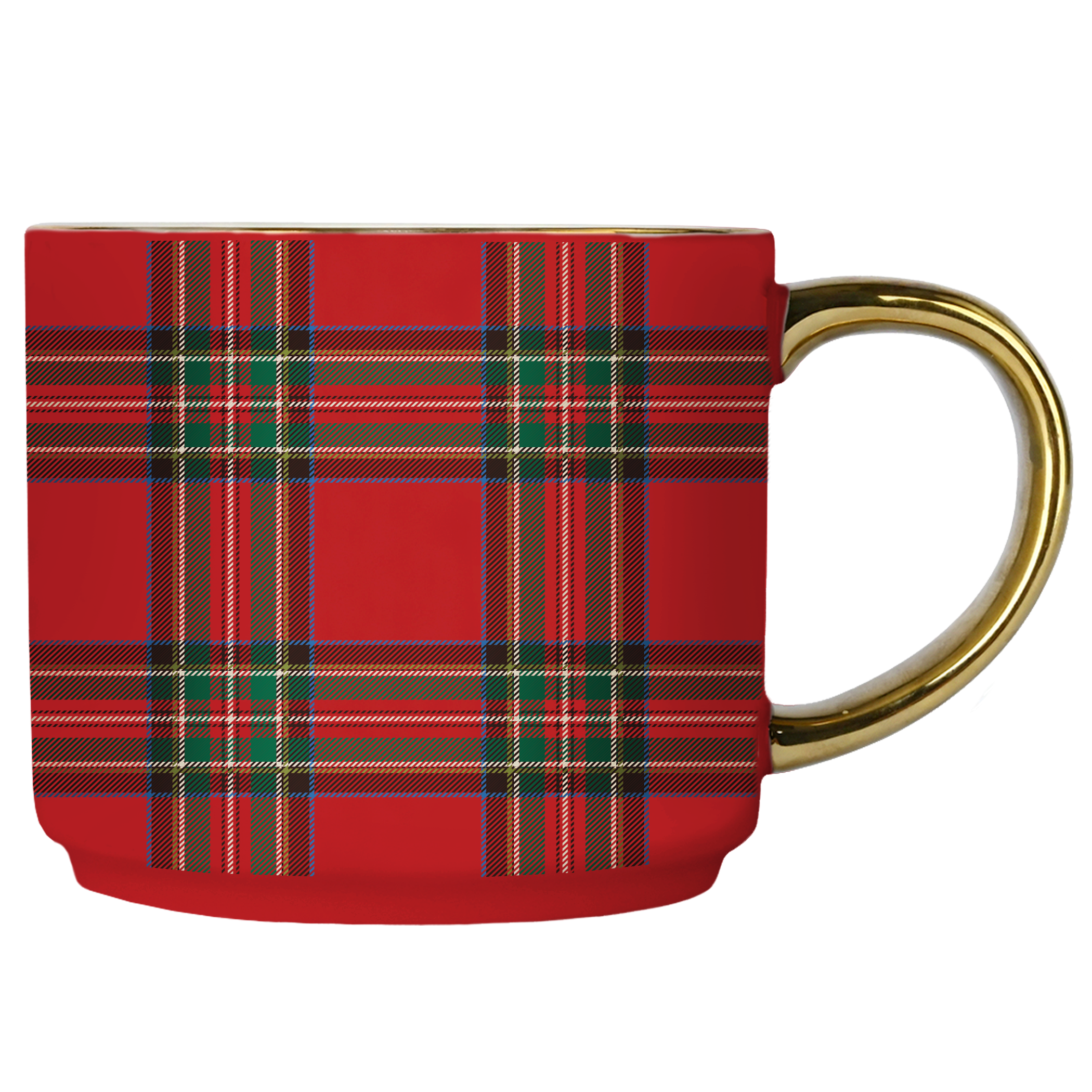 Red Plaid Coffee Mug