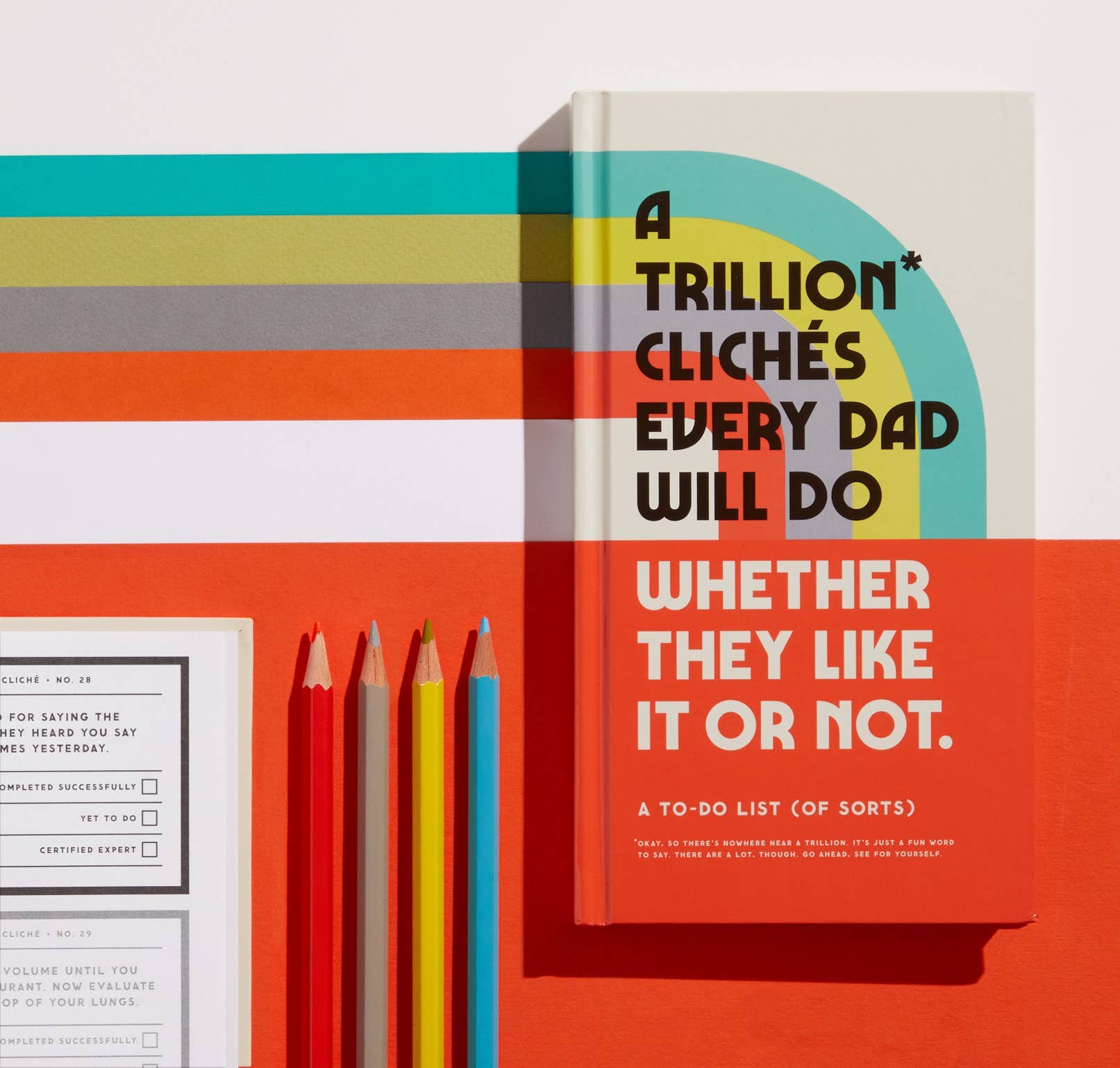Think of it as an entertaining way to take inventory of your (or your dad’s) life. As it turns out, becoming a father is the permission slip every guy is waiting for. Like some kind of embarrassing magic, they’re instantly emboldened to do the countless weird things that they’ve always wanted to do. Pro-tip: fill it out this prompted journal by Brass Monkey for your own dad before you give it to them. They’ll be so proud of you.

Details:

Features 200 unique pages filled with the countless cliches.