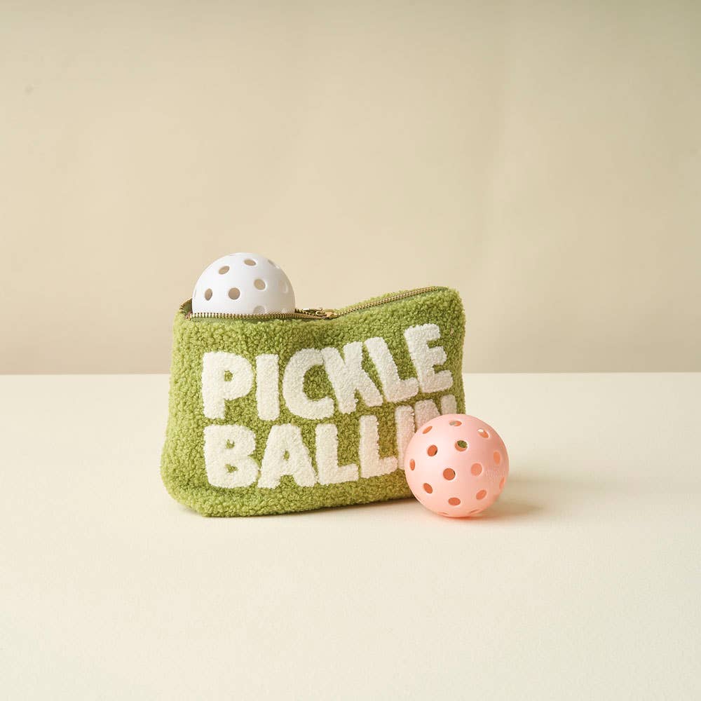 Pickleballin' Teddy Pouch