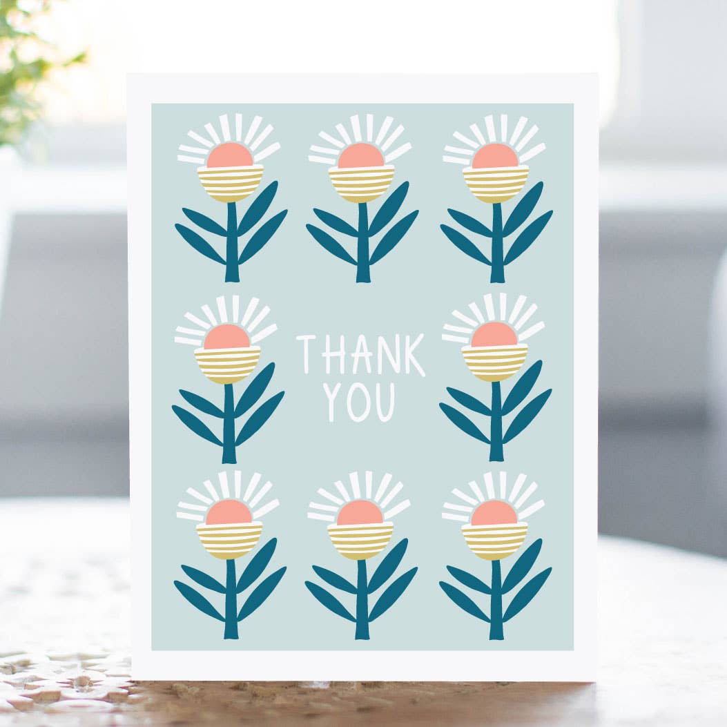 Thank You Sunflowers Greeting Card
