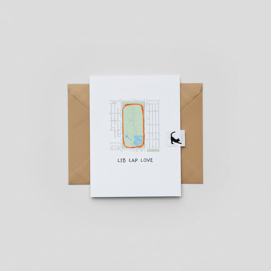 Lip Lab Love blank card. 