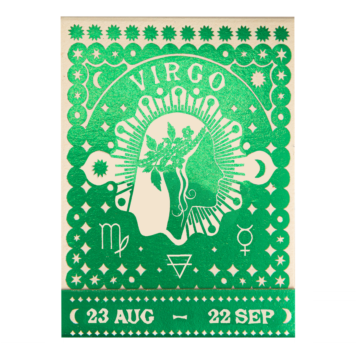 Virgo Zodiac Matchbook