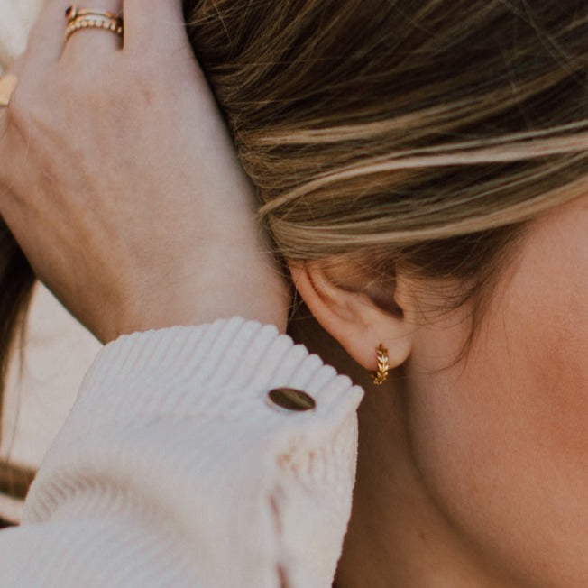 Athena Hoops  - Mauve Jewelry Co.