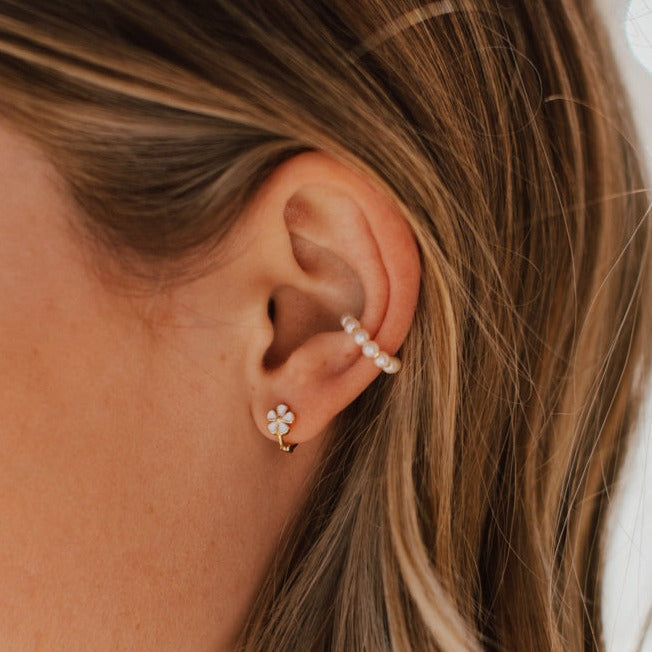 Flower Mini Hoops - Mauve Jewelry Co.