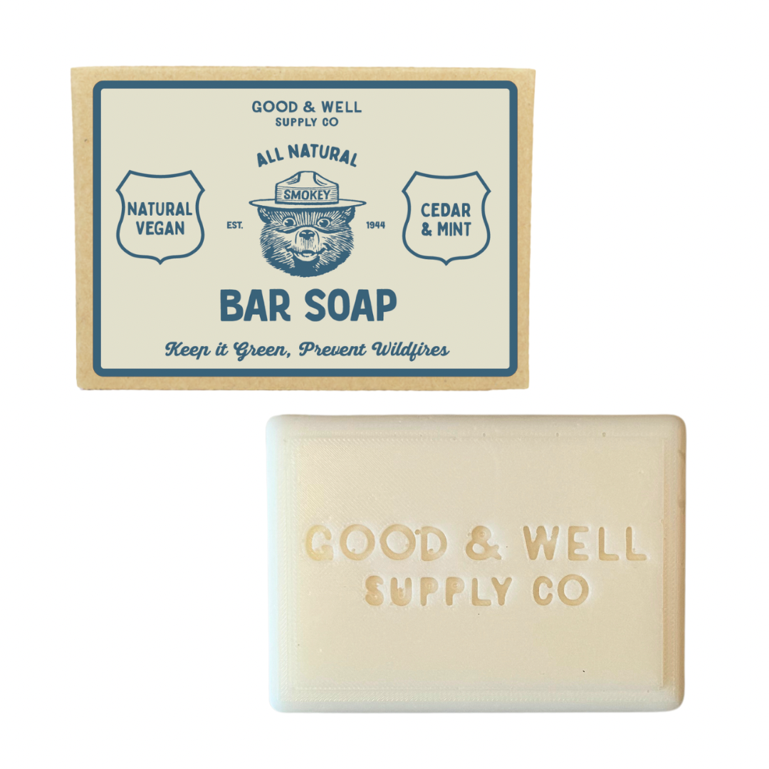 Smokey Bear Bar Soap - Cedar & Mint