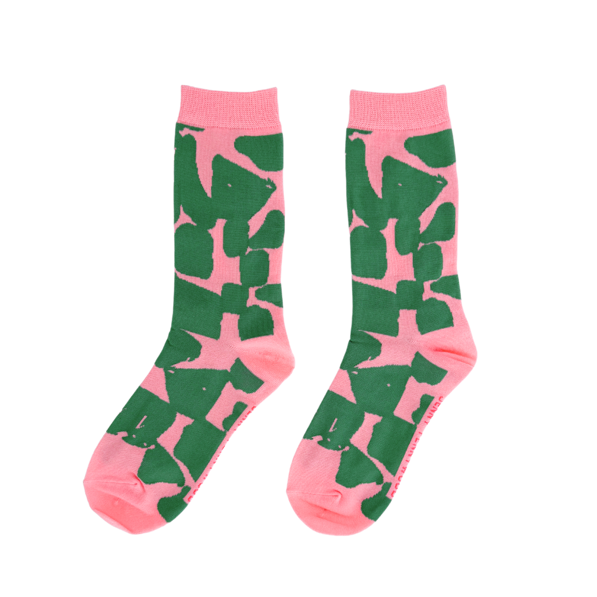 Crew Socks - Checks in Watermelon