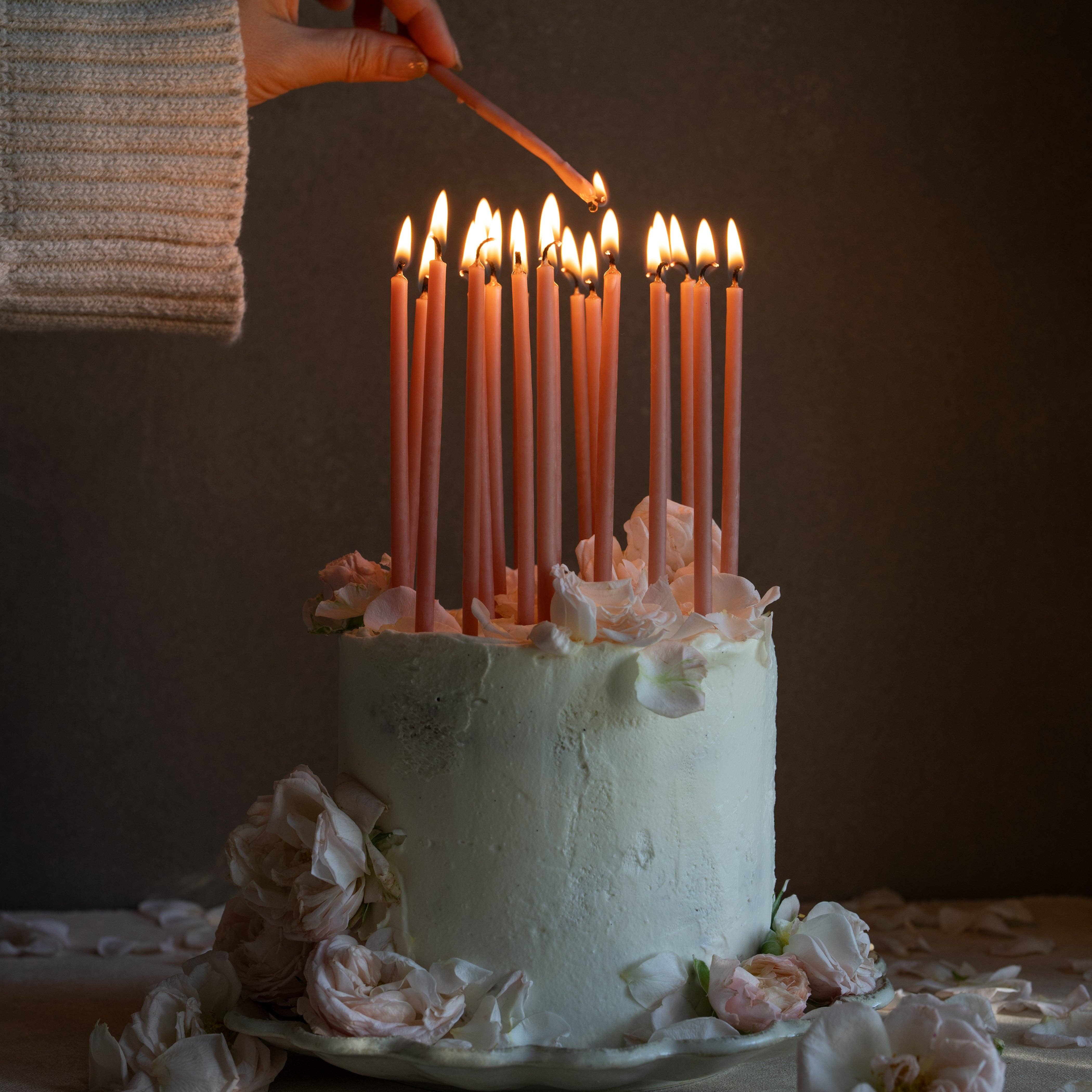 Beeswax Dipped Wishing Candles - 6 Colors Available