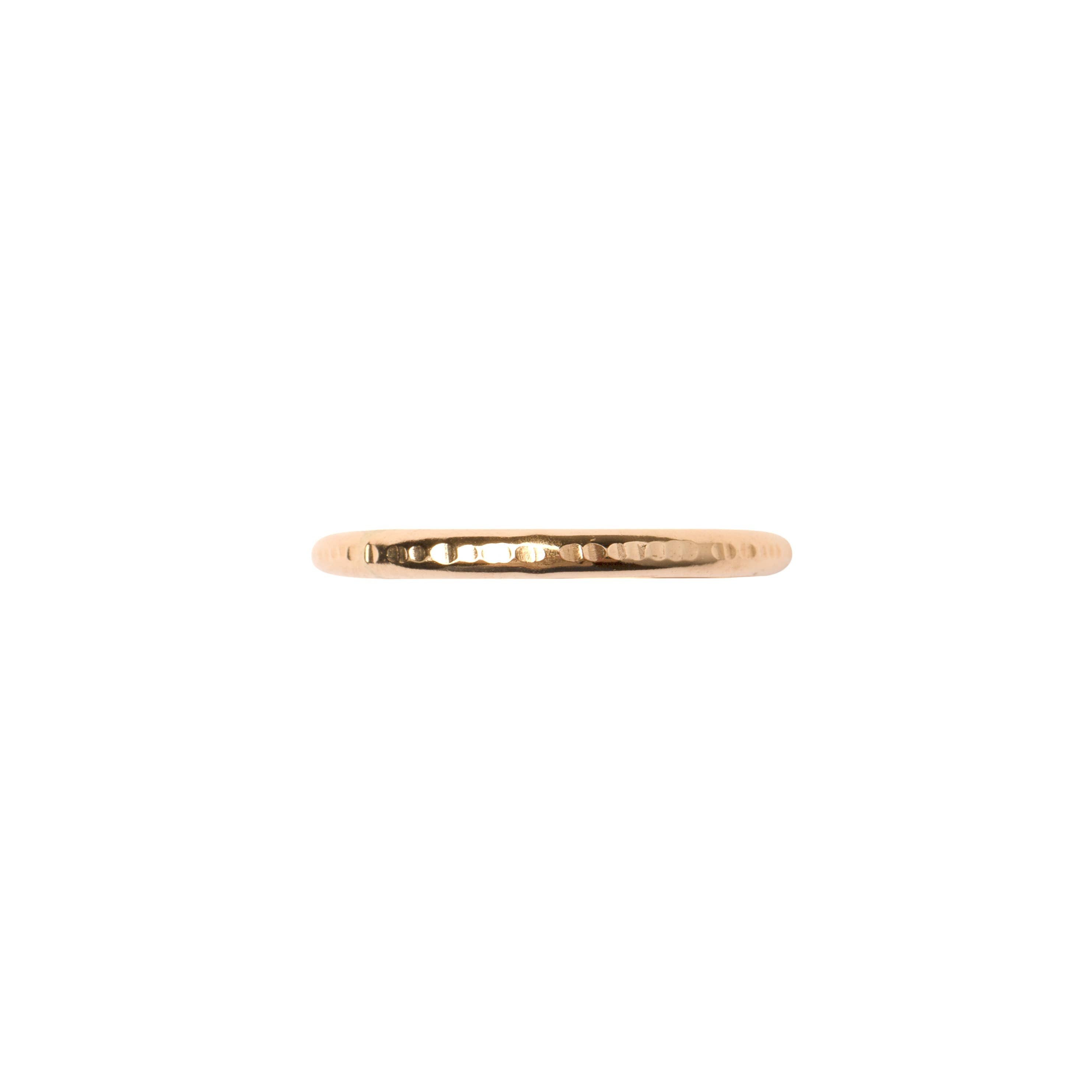 Textured Lines Ring Simple Band Ring for Stacking Rings: Sterling Silver / 10