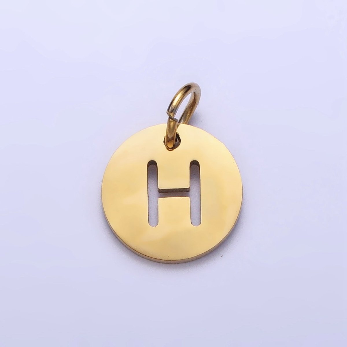 Round Initial Cut-out Charm