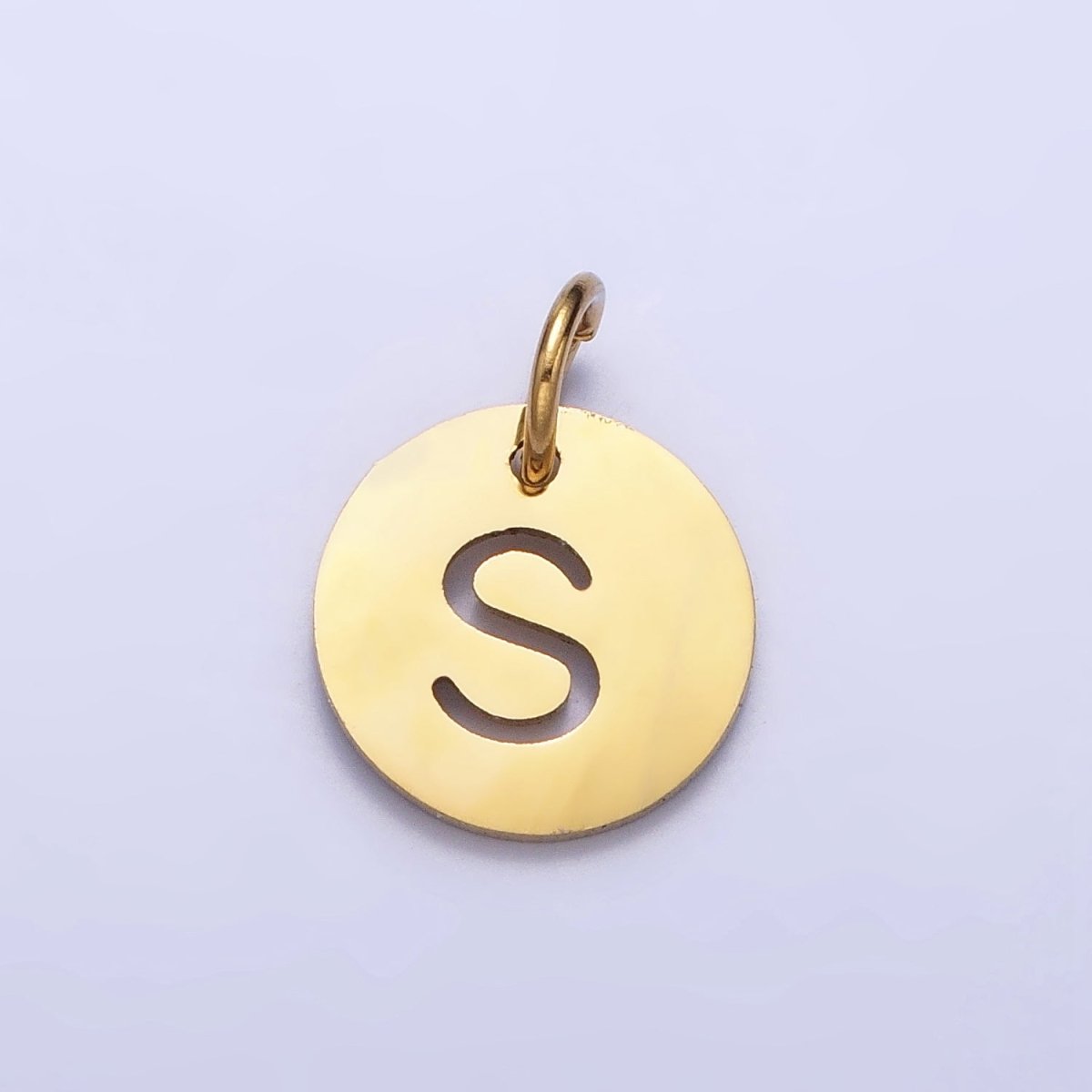 Round Initial Cut-out Charm