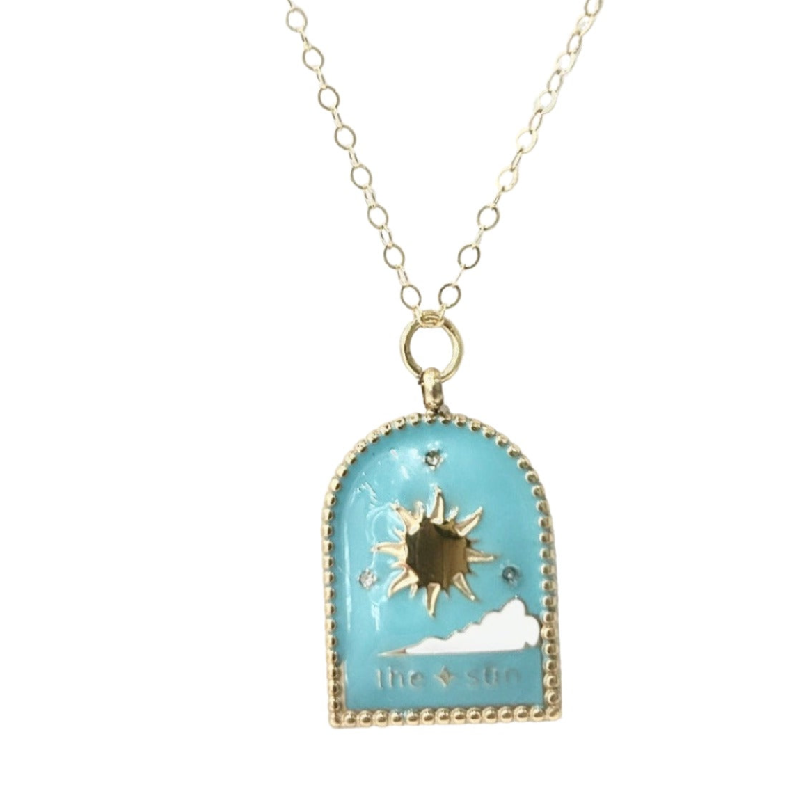 Celestial Sun Arc Necklace
