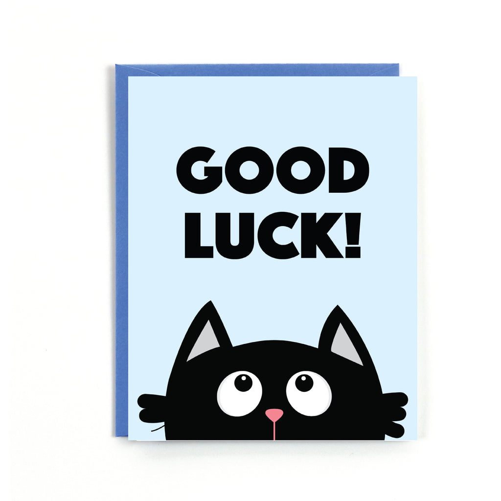 Good Luck Black Cat Card - Public School Paper Co.