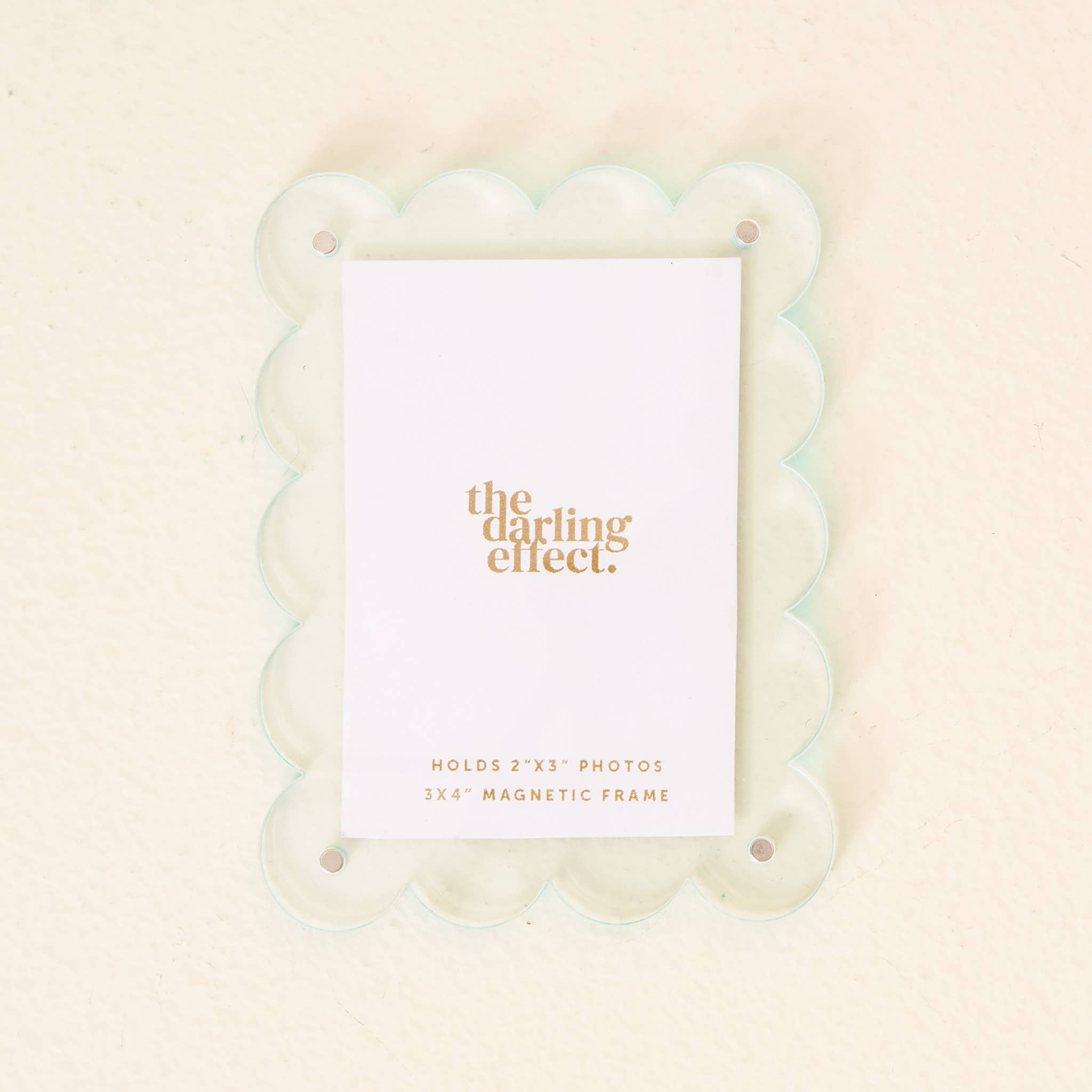 Mini Acrylic Picture Frame Magnet - Pale Blue