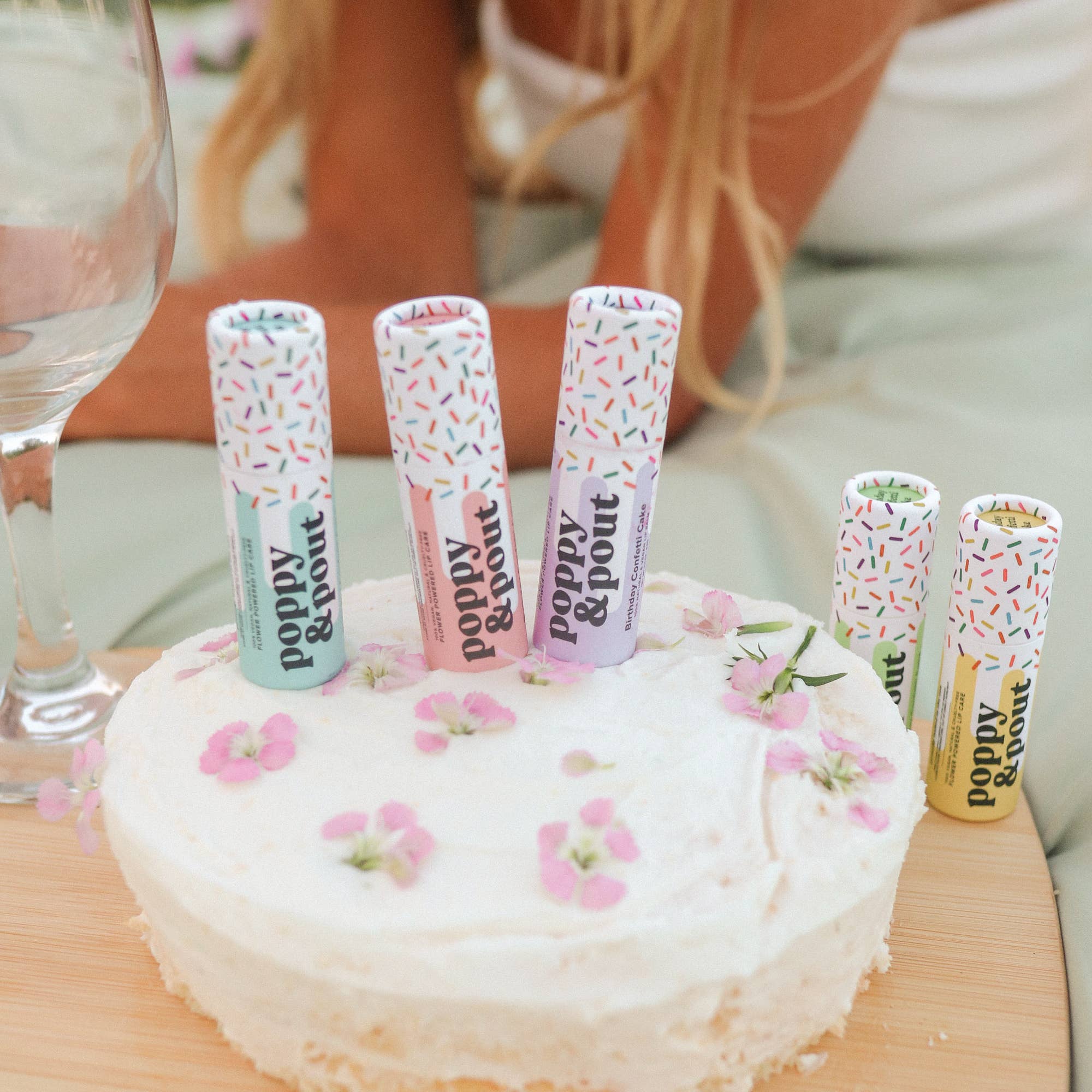 Birthday Confetti Cake Lip Balm - Pink