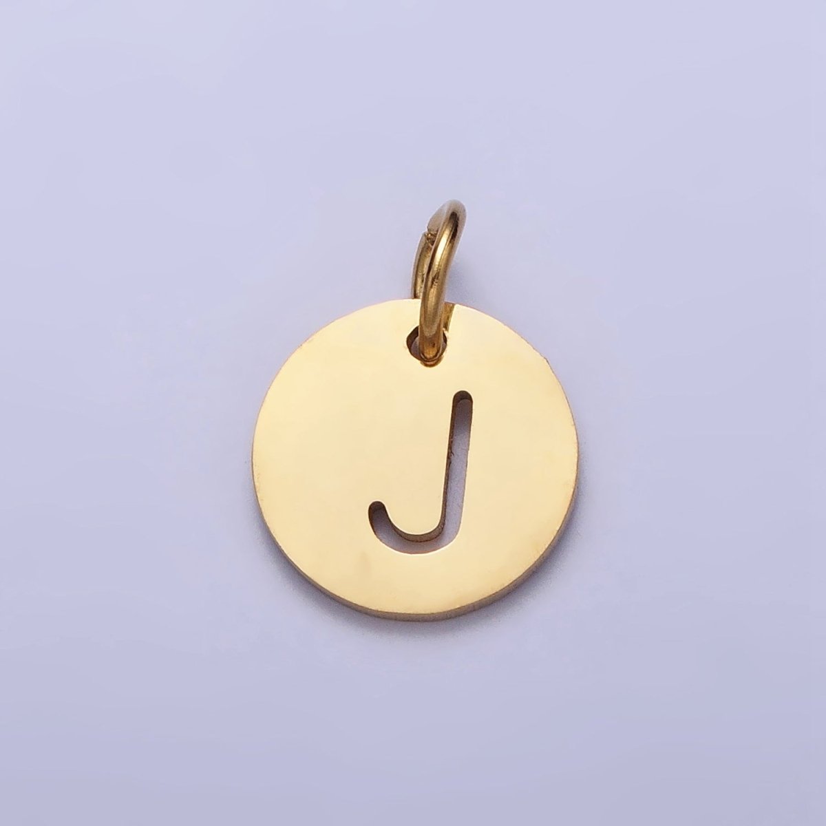 Round Initial Cut-out Charm
