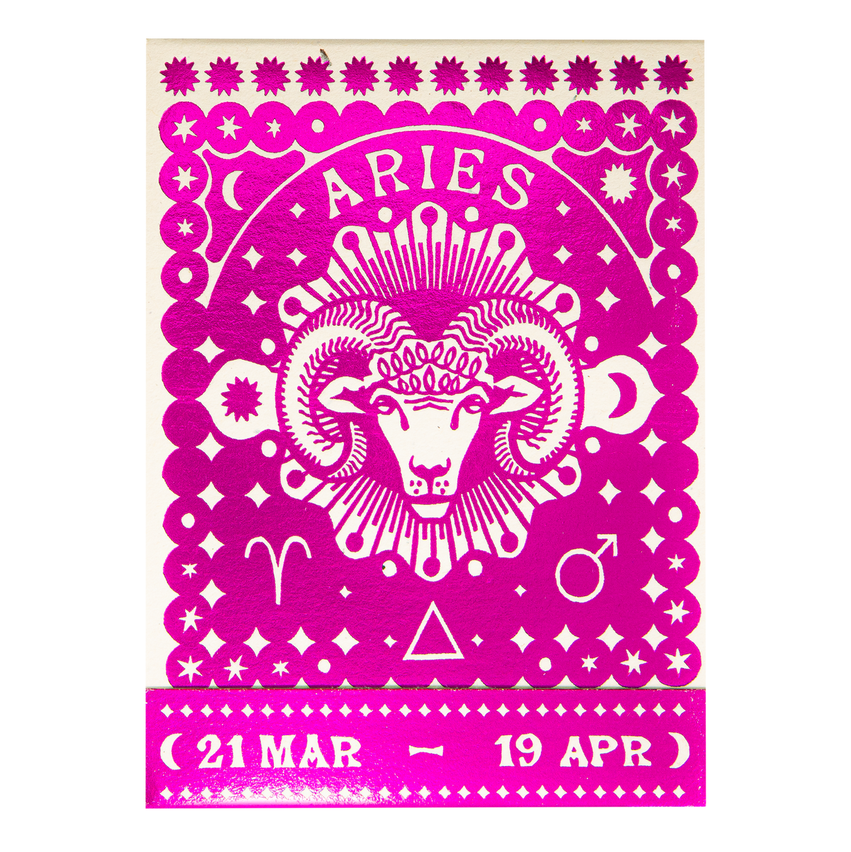Aries Zodiac Matchbook