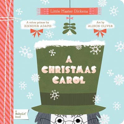 Take a walk with the Ghosts of Christmas Past, Present, and Yet to Come in Little Master Dickens' A Christmas Carol: A BabyLit® Colors Primer. See old Jacob Marley shaking silver chains, gold stars shining around the Ghost of Christmas Past, and a red scarf keeping Tiny Tim warm. This bright retelling of a Christmas classic will scare any "bah, humbug" feelings away.